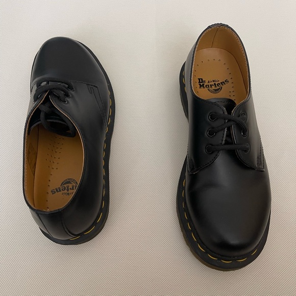 Dr. Martens Black 1461 smooth Leather Oxford  Shoes - Picture 6 of 12